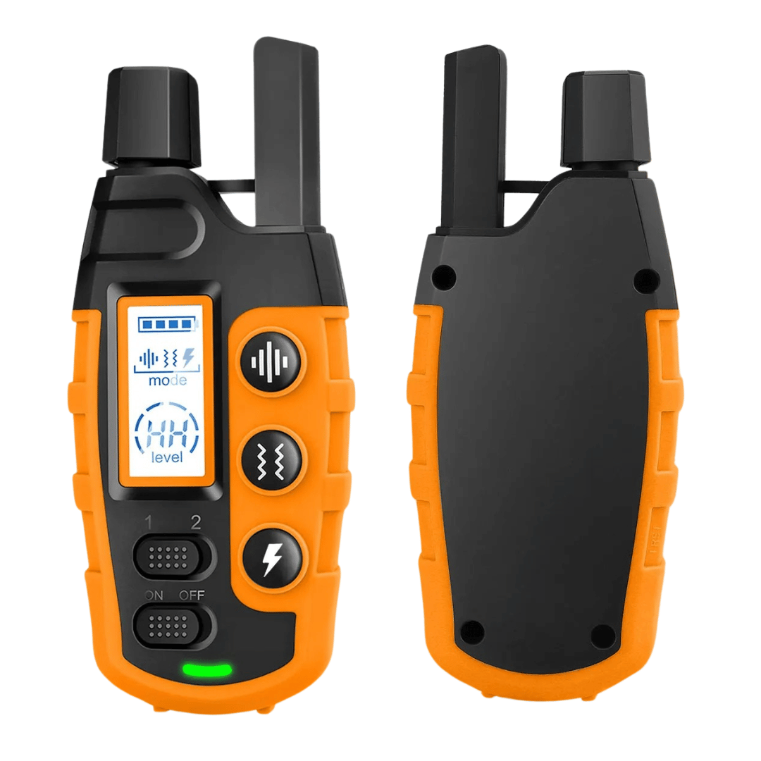 Távvezérlésű nyakörv – Vízálló, Újratölthető és 1000 m Hatótávolságú 