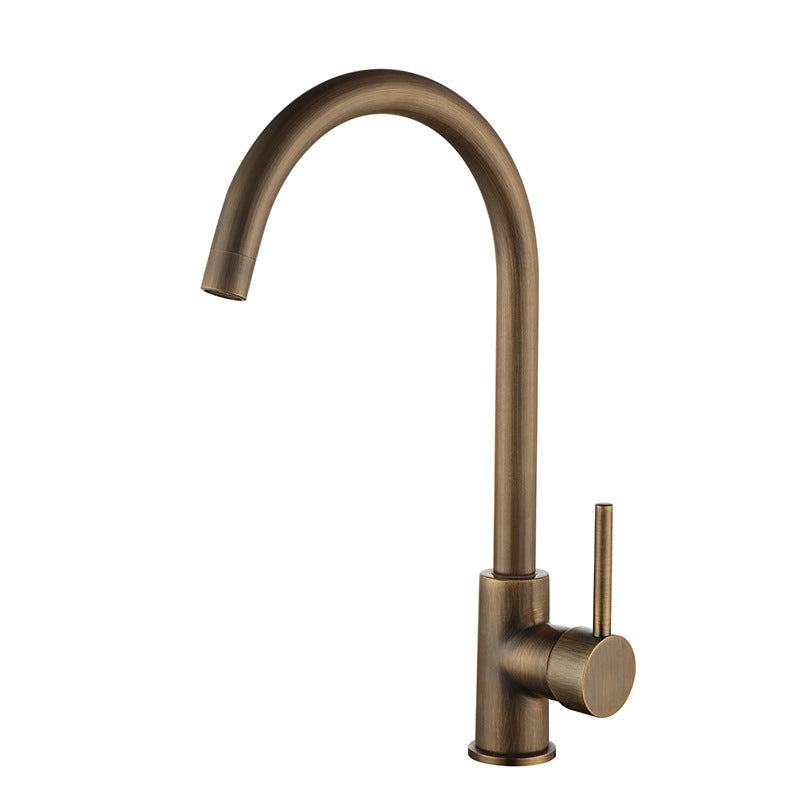 Torneira de Cozinha Elegante – Bronze Antigo e Design Refinado 