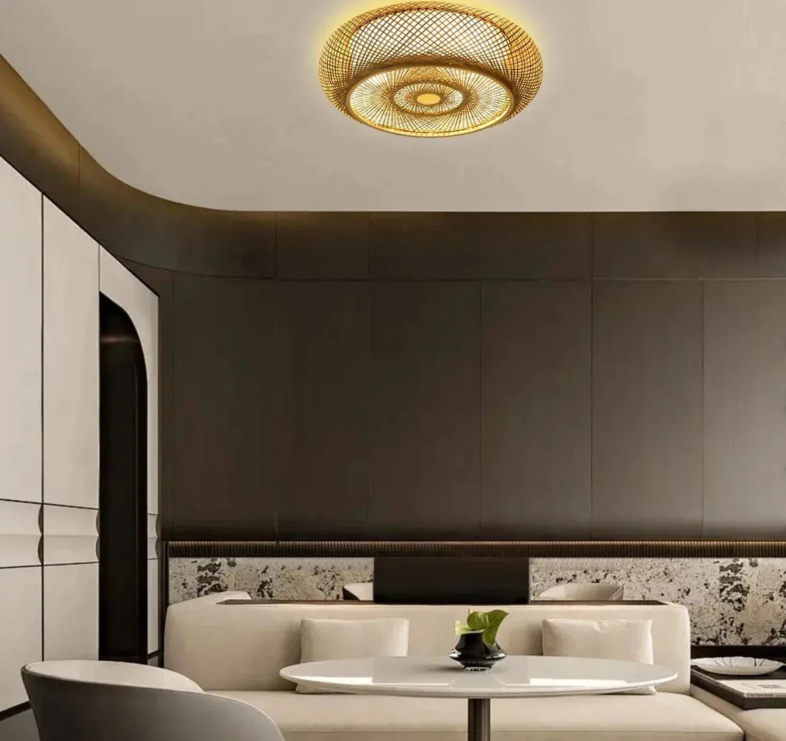 Lampada a sospensione in bambù naturale - Eleganza e autenticità