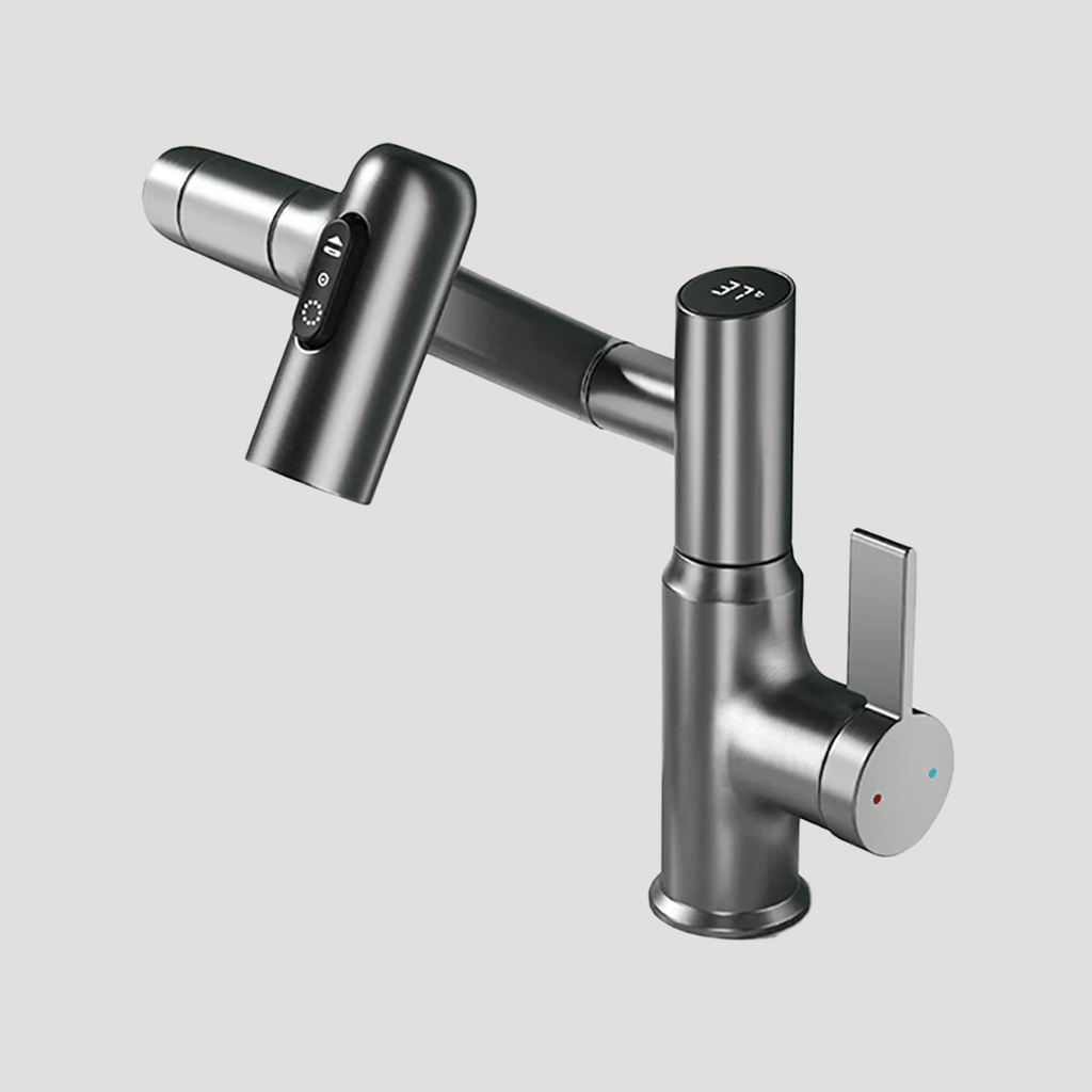 Robinet de bucătărie pivotant 360° – Pratic și modern 