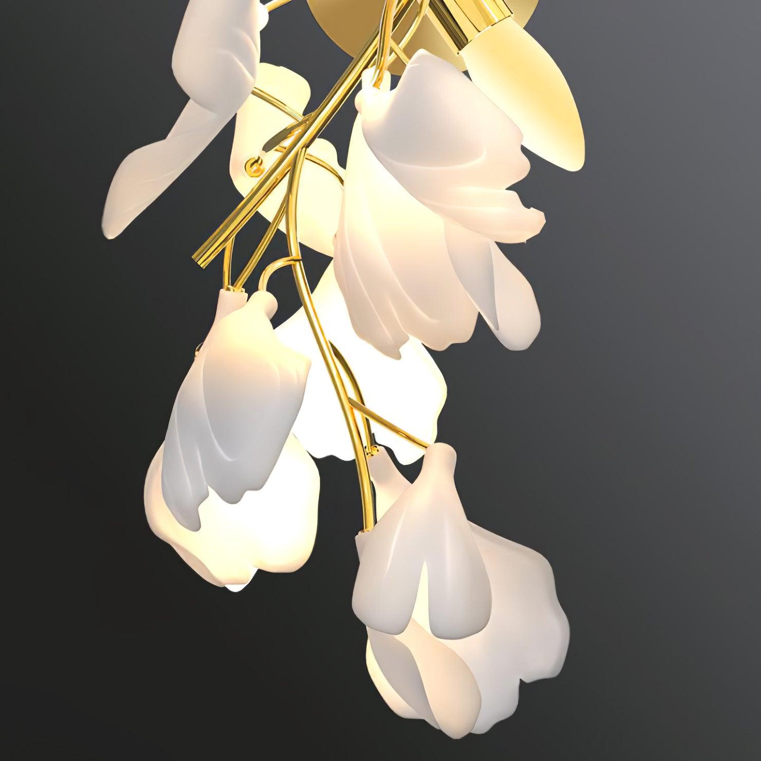 Floral wall lamp - Golden elegance & Soft light