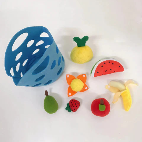 Cesta de mercado de fieltro para niños - Diversión y descubrimiento diarios